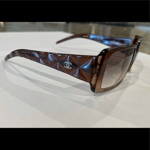 Chanel Crystal CC Logo Sunglasses